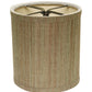 HomeRoots 5" Multicolor Grasscloth Drum Chandelier Grasscloth Lampshades in Set of 6