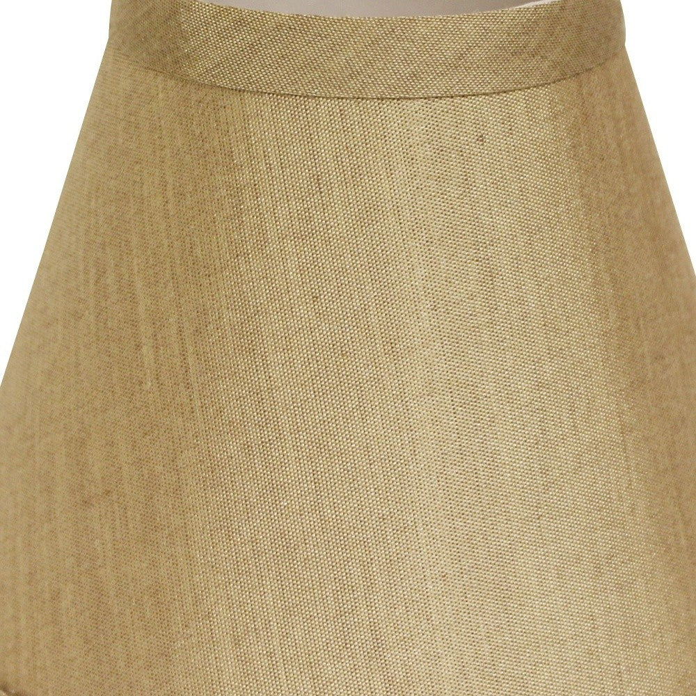 HomeRoots 5" Pale Brown Chandelier No Slub Lampshades in Set of 6