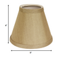 HomeRoots 5" Pale Brown Chandelier No Slub Lampshades in Set of 6