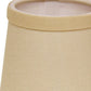 HomeRoots 5" Parchment Beige Chandelier Linen Lampshades in Set of 6