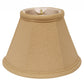 HomeRoots 5" Parchment Beige Premium Chandelier Linen Lampshades in Set of 6