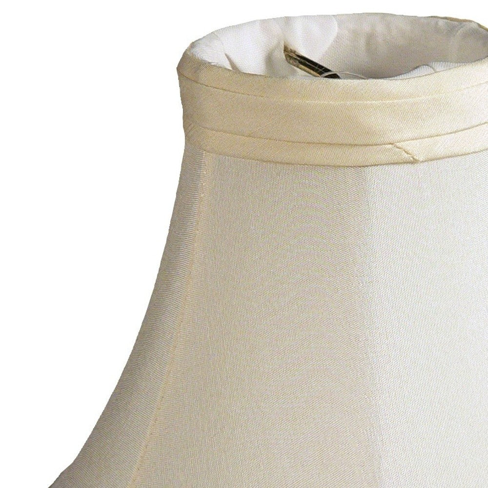 HomeRoots 5" Slate Grey Premium Silk Chandelier Shantung Lampshades in Set of 6