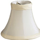 HomeRoots 5" Slate Grey Premium Silk Chandelier Shantung Lampshades in Set of 6