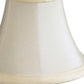 HomeRoots 5" Slate Grey Premium Silk Chandelier Shantung Lampshades in Set of 6
