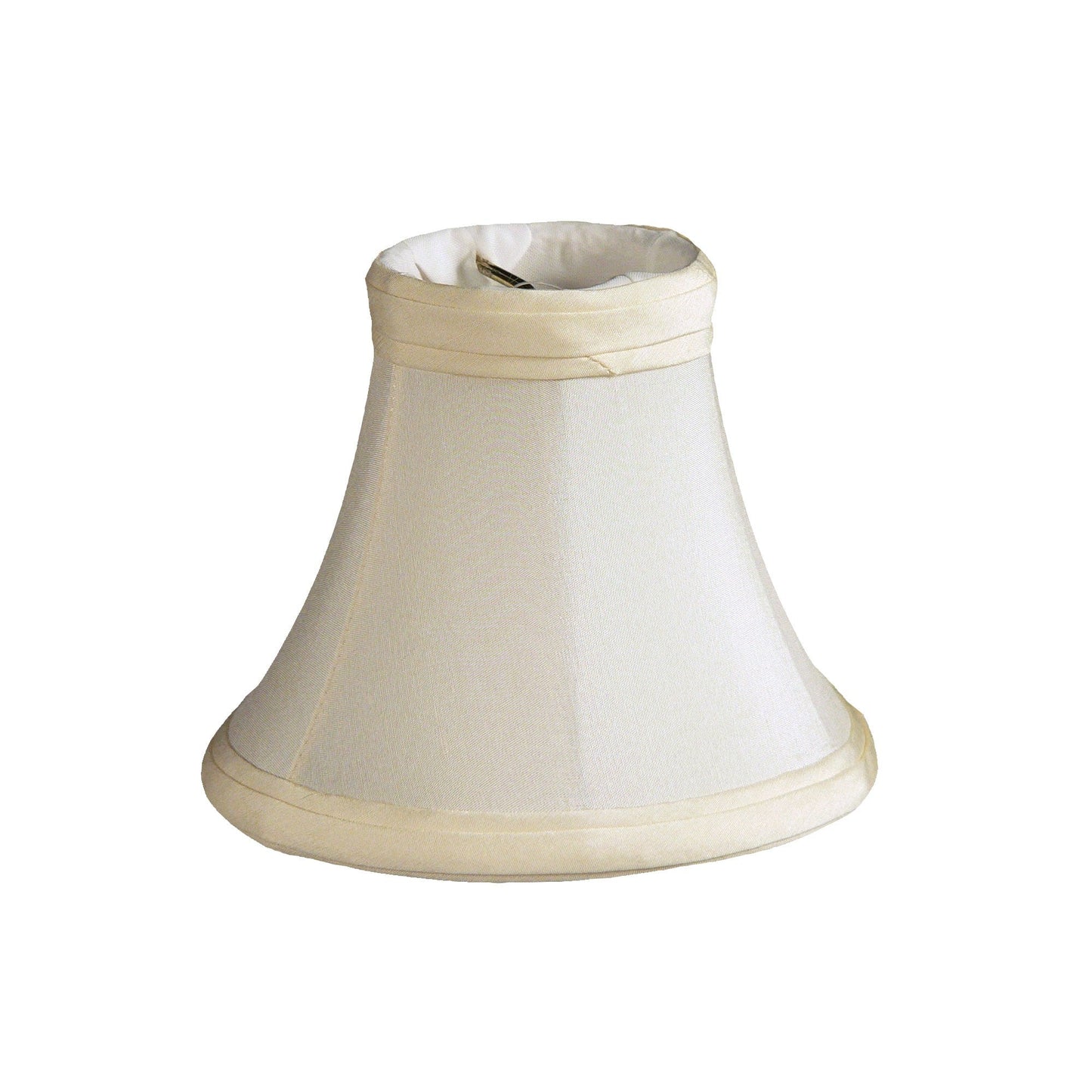 HomeRoots 5" Slate Grey Premium Silk Chandelier Shantung Lampshades in Set of 6