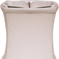 HomeRoots 5" Snow Soft Box Chandelier Linen Lampshades in Set of 6
