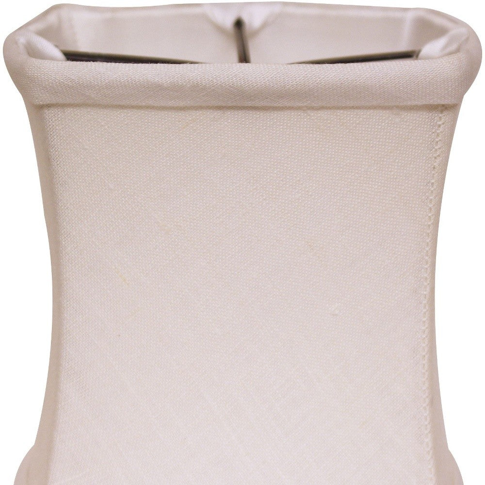 HomeRoots 5" Snow Soft Box Chandelier Linen Lampshades in Set of 6