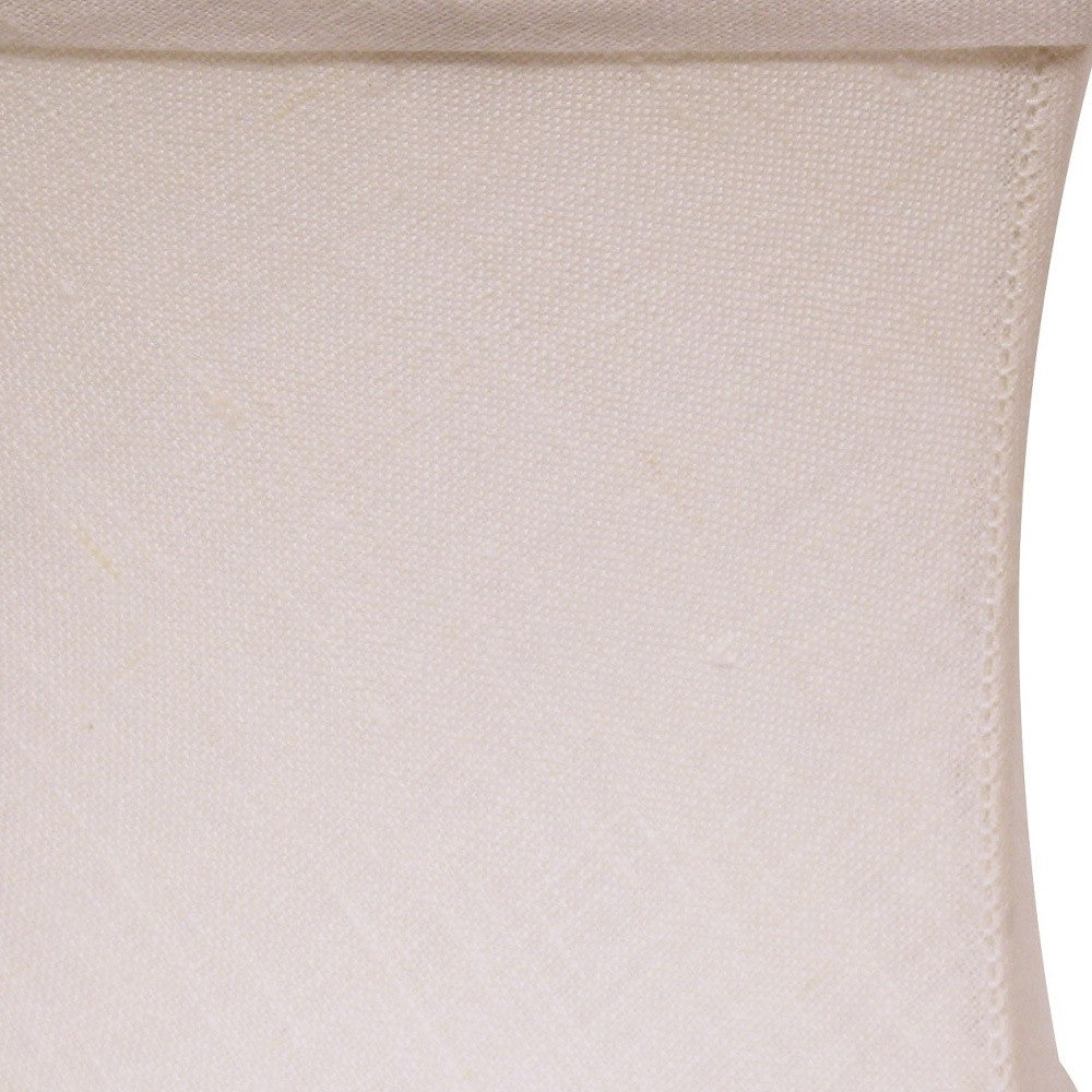 HomeRoots 5" Snow Soft Box Chandelier Linen Lampshades in Set of 6