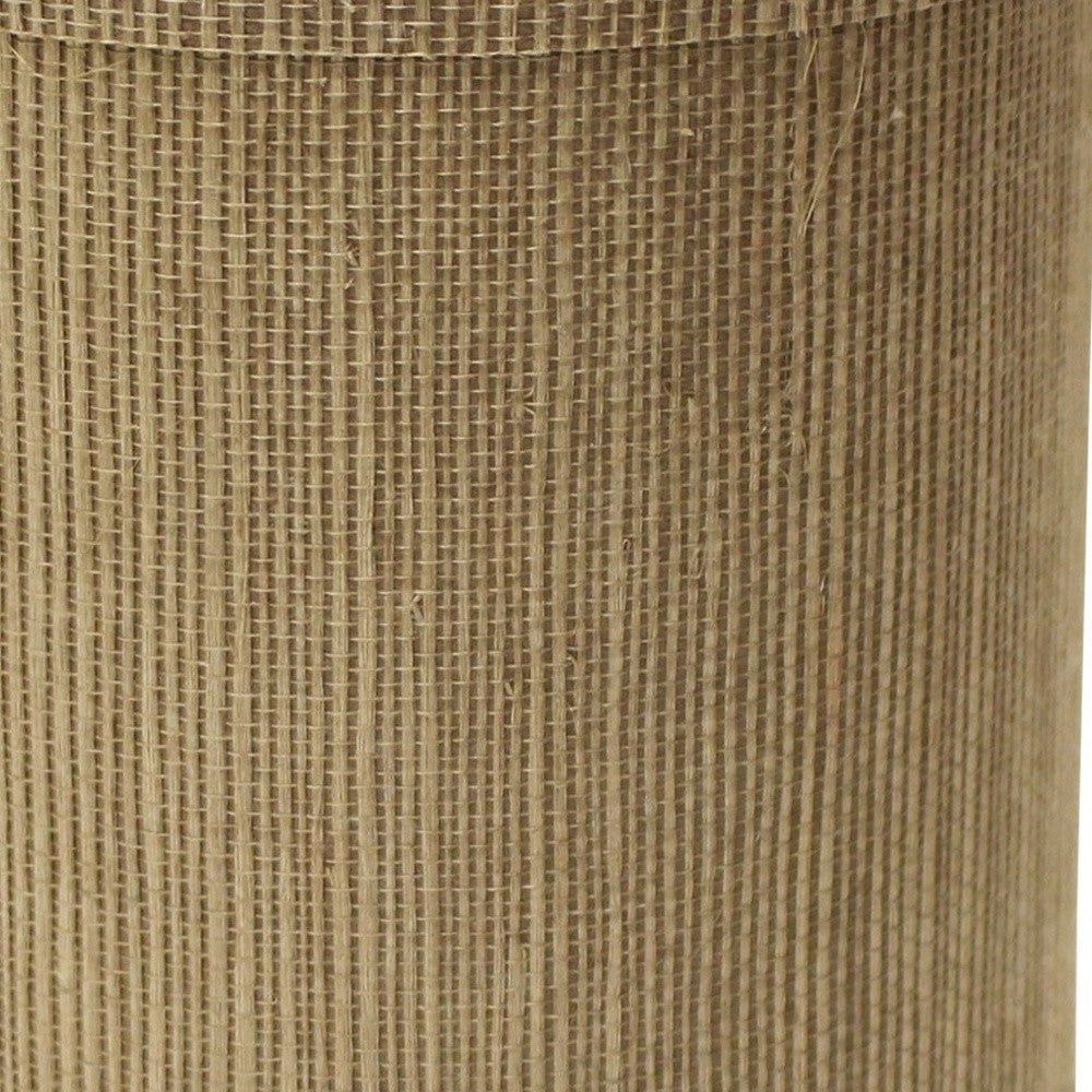 HomeRoots 5" Taupe Grasscloth Drum Chandelier Grasscloth Lampshades in Set of 6
