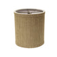 HomeRoots 5" Taupe Grasscloth Drum Chandelier Grasscloth Lampshades in Set of 6