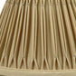 HomeRoots 5" Vintage Gold Empire Slanted Chandelier Shantung Lampshades in Set of 6