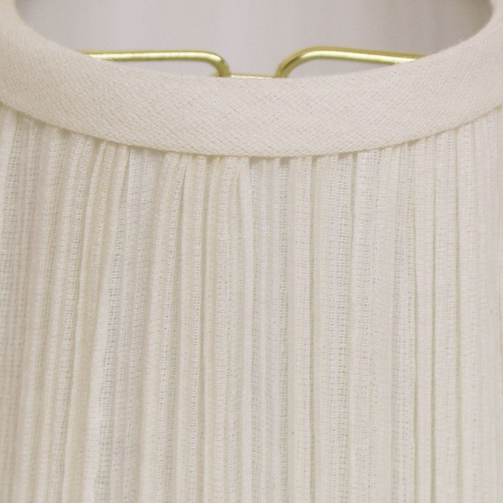 HomeRoots 5" White Chandelier Broadcloth Lampshades in Set of 6