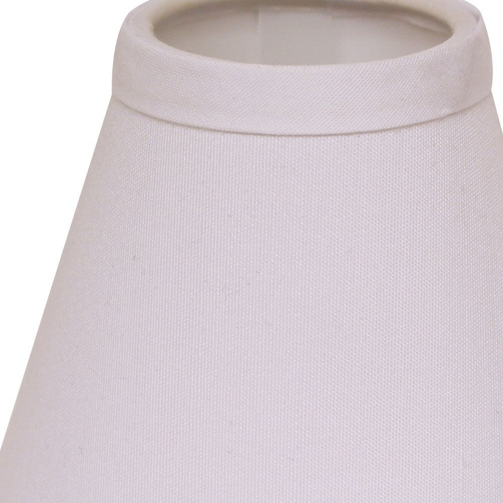 HomeRoots 5" White Chandelier No Slub Lampshades in Set of 6