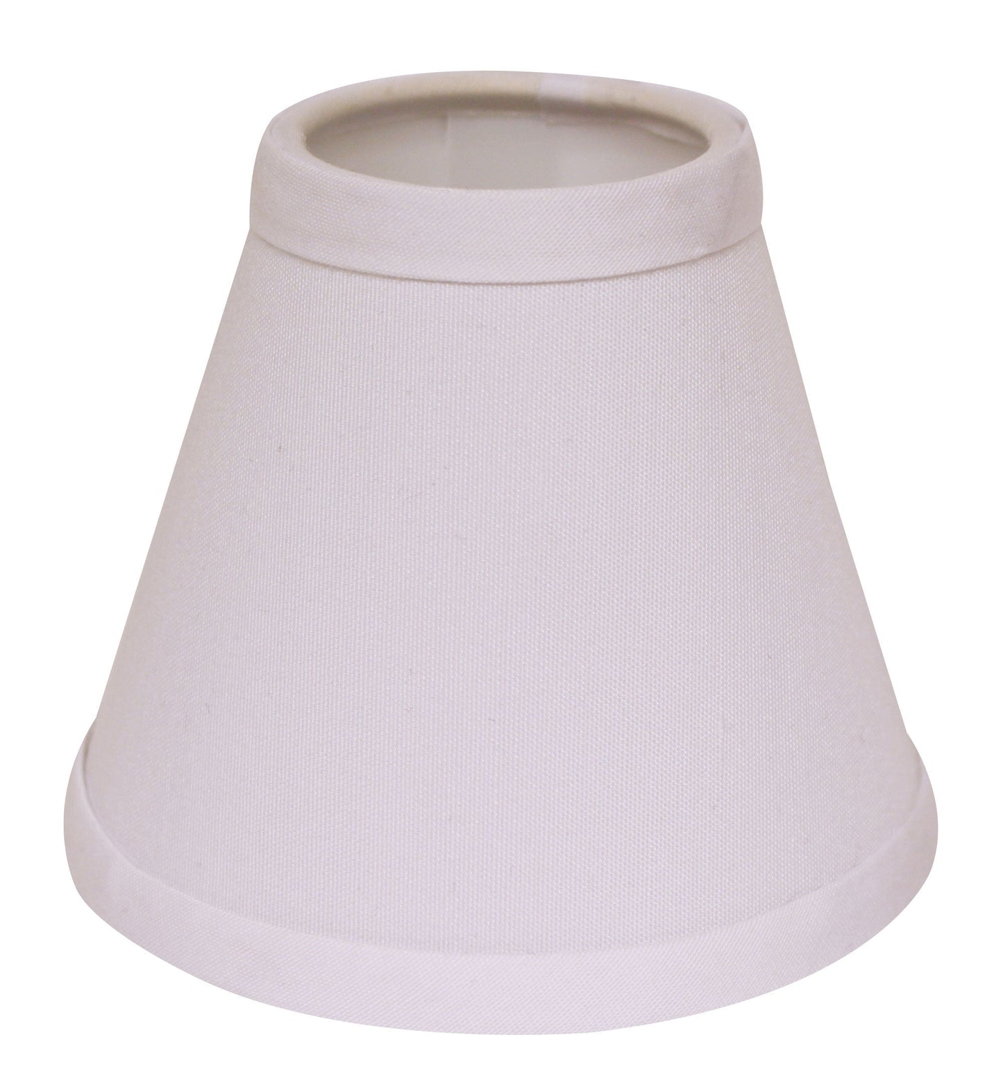 HomeRoots 5" White Chandelier No Slub Lampshades in Set of 6