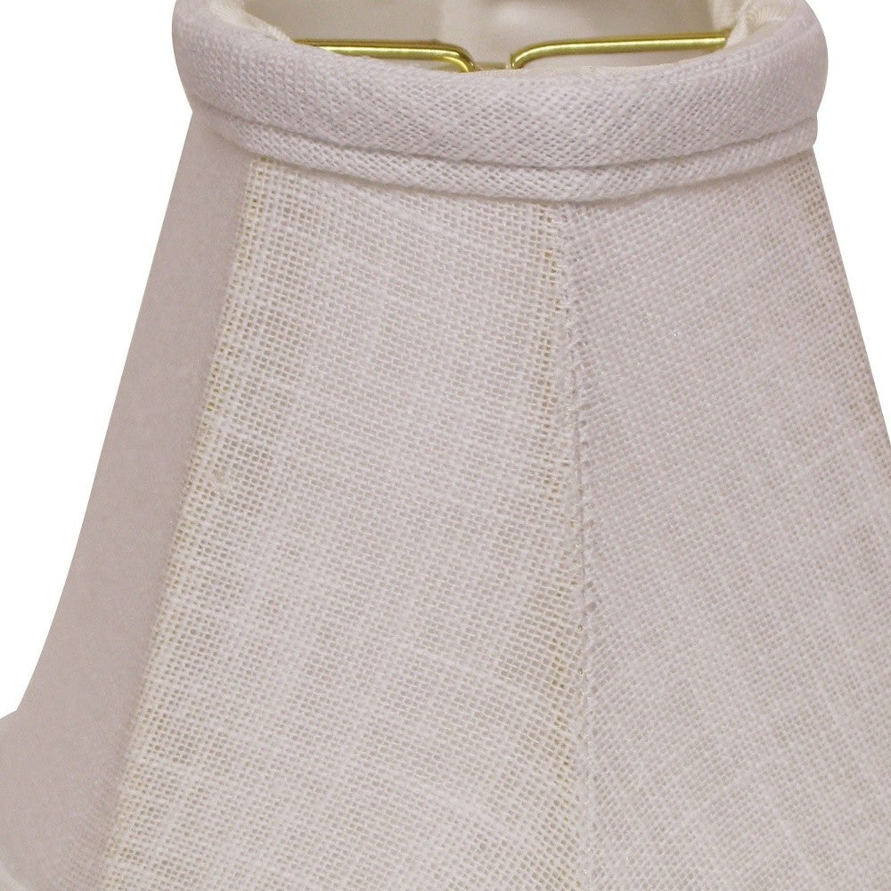 HomeRoots 5" White Premium Chandelier Linen Lampshades in Set of 6