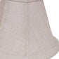 HomeRoots 5" White Premium Chandelier Linen Lampshades in Set of 6