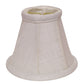 HomeRoots 5" White Premium Chandelier Linen Lampshades in Set of 6