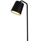 HomeRoots 5" x 5" x 23" Carbon Steel Table Lamp in Black Finish