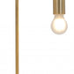 HomeRoots 50" Bedside LED Table Lamp in Copper Finish