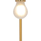 HomeRoots 50" Bedside LED Table Lamp in Copper Finish