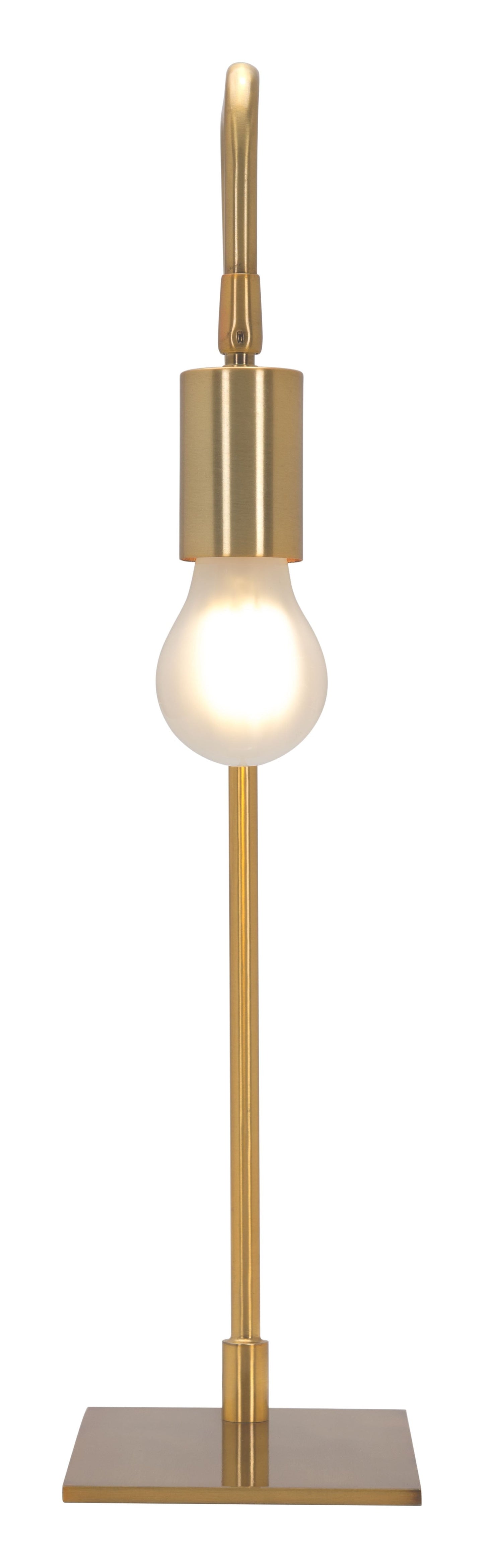 HomeRoots 50" Bedside LED Table Lamp in Copper Finish