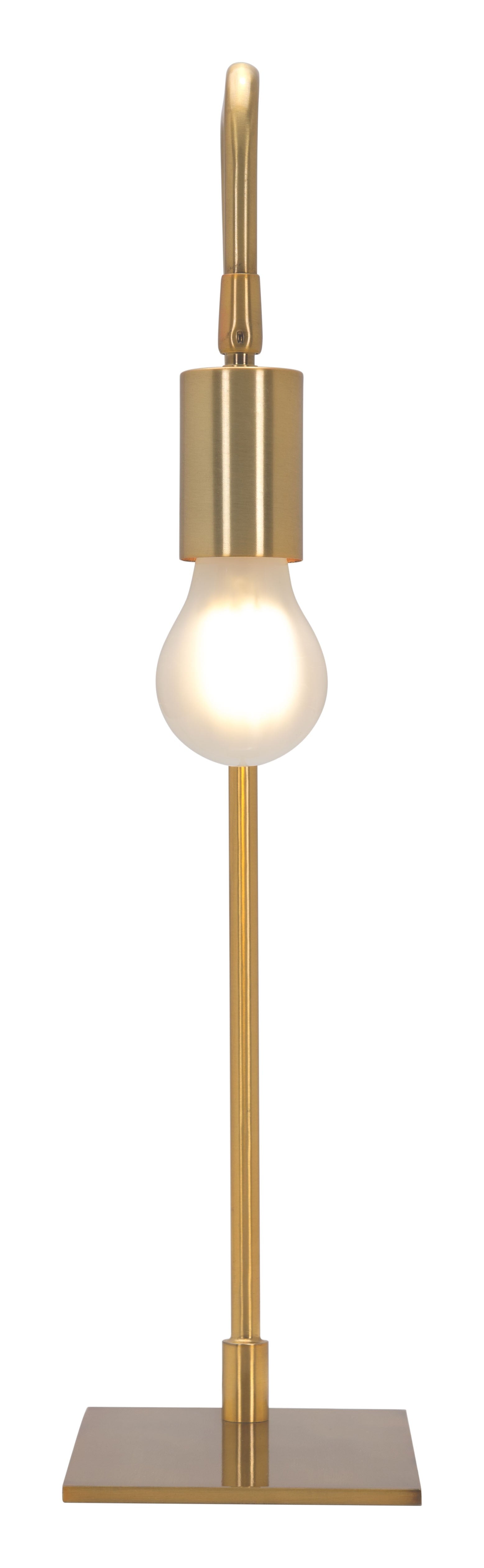 HomeRoots 50" Bedside LED Table Lamp in Copper Finish