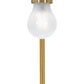 HomeRoots 50" Bedside LED Table Lamp in Copper Finish