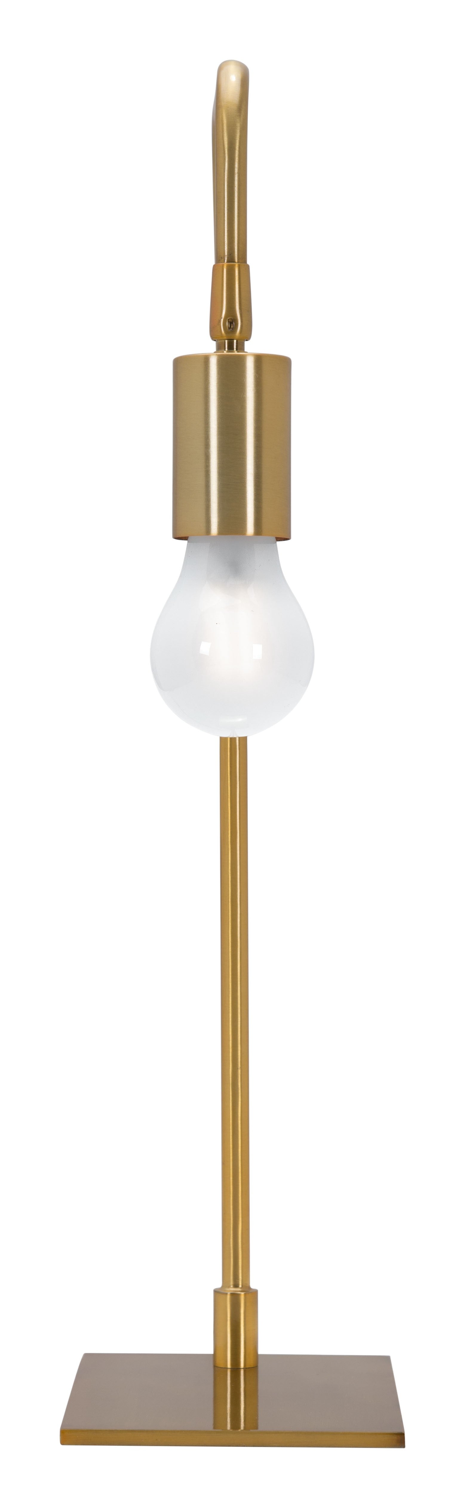 HomeRoots 50" Bedside LED Table Lamp in Copper Finish