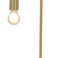 HomeRoots 50" Bedside LED Table Lamp in Copper Finish