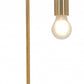 HomeRoots 50" Bedside LED Table Lamp in Copper Finish