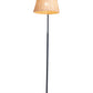 HomeRoots 50" LED Traditional Shaped Floor Lamp With Wood Brown Empire Shade