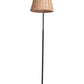 HomeRoots 50" LED Traditional Shaped Floor Lamp With Wood Brown Empire Shade