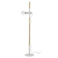 HomeRoots 55" Natural Reading Floor Lamp With White Finish