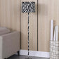 HomeRoots 59” Floor Lamp With Black and White Faux Zebra Print Finish