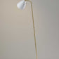 HomeRoots 59" Task Floor Lamp With Cone Shade in White Finish