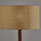 HomeRoots 59" Tripod Floor Lamp With Drum Shade and Brown Finish