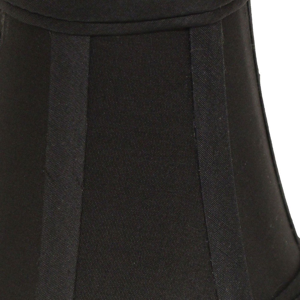 HomeRoots 6" Black and Bronze Premium Chandelier Dupioni Lampshades in Set of 6