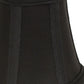 HomeRoots 6" Black and Bronze Slanted Chandelier Dupioni Lampshades in Set of 6