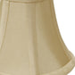 HomeRoots 6" Bright Yellow Slanted Chandelier Dupioni Lampshades in Set of 6