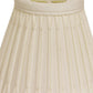 HomeRoots 6" Cream Empire Slanted Chandelier Shantung Lampshades in Set of 6