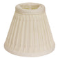 HomeRoots 6" Cream Empire Slanted Chandelier Shantung Lampshades in Set of 6