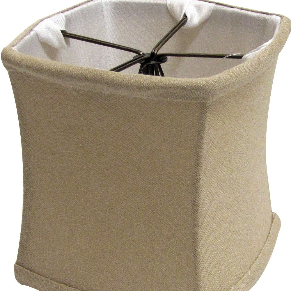 HomeRoots 6" Dune Soft Box Chandelier Linen Lampshades in Set of 6