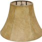 HomeRoots 6" Faux Snakeskin Slanted Chandelier Parchment Lampshades in Set of 6