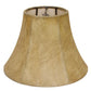 HomeRoots 6" Faux Snakeskin Slanted Chandelier Parchment Lampshades in Set of 6