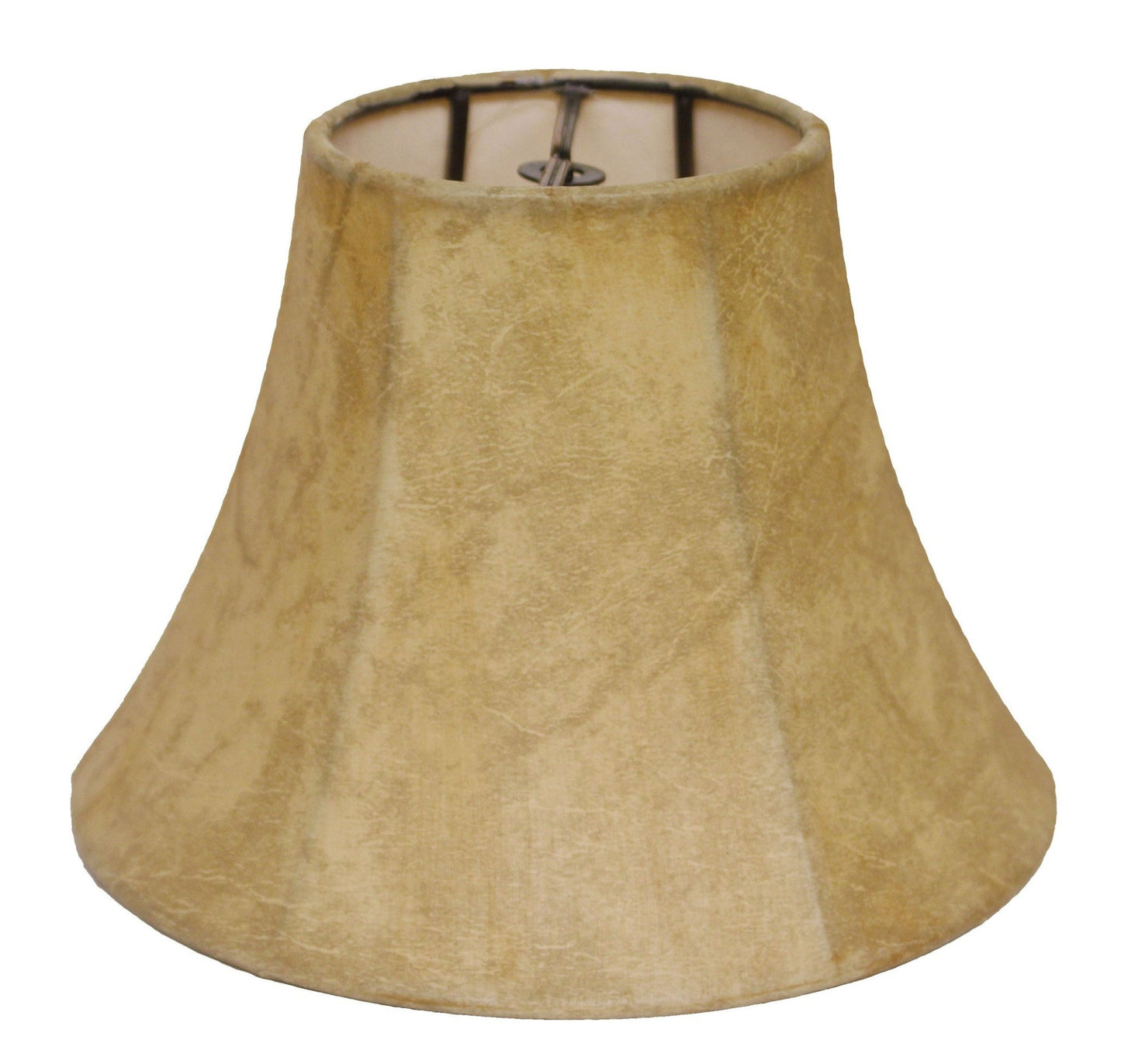 HomeRoots 6" Faux Snakeskin Slanted Chandelier Parchment Lampshades in Set of 6