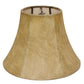 HomeRoots 6" Faux Snakeskin Slanted Chandelier Parchment Lampshades in Set of 6
