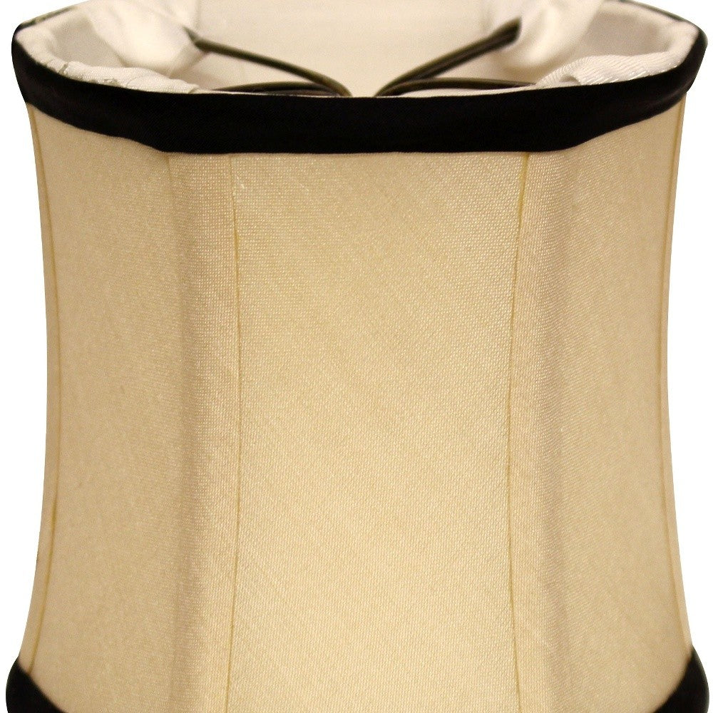 HomeRoots 6" Inherent Corset Drum Chandelier Pongee Silk Lampshades in Set of 6