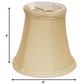 HomeRoots 6" Inherent Slanted Chandelier Silk Lampshades in Set of 6