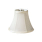 HomeRoots 6" Ivory Slanted Chandelier Pongee Shantung Lampshades in Set of 6