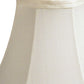 HomeRoots 6" Ivory Slanted Chandelier Pongee Shantung Lampshades in Set of 6